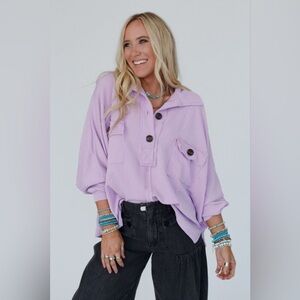 Three Bird Nest Color My World Oversized Top